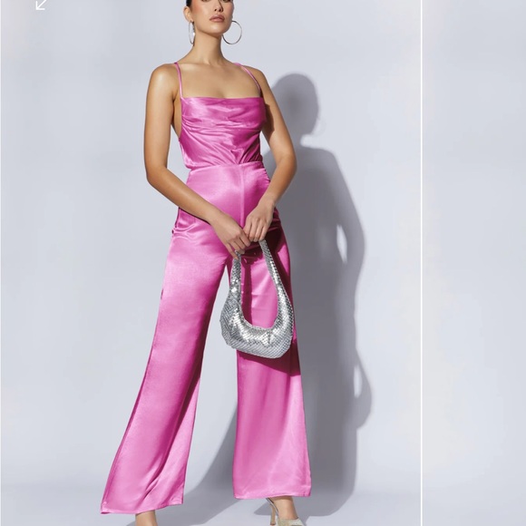 Satin Jumpsuit - Picture 3 of 5